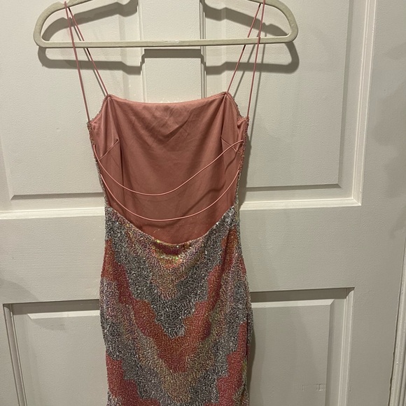 Iridescent Backless Mini Sequin Dress from Windsor NEW - Picture 2 of 4